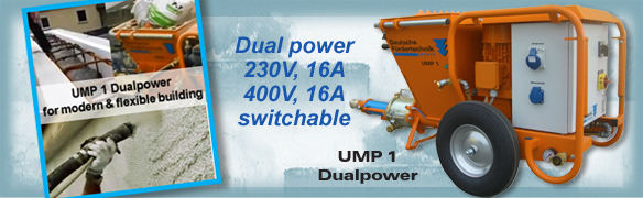 mixing and conveying pump UMP1 230V-400V switchable