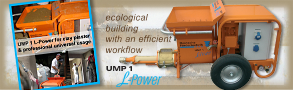 clay plaster machine, mixing pump UMP1