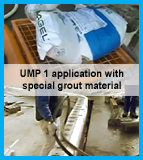 UMP1 processing Pagel grout mortar 0-16m