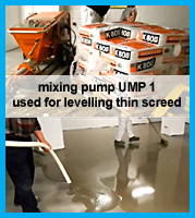UMP1 levelling concrete floors with thin screed
