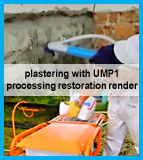 restoration with UMP1 plaster machine