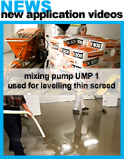 UMP1 using for levelling with thin screed